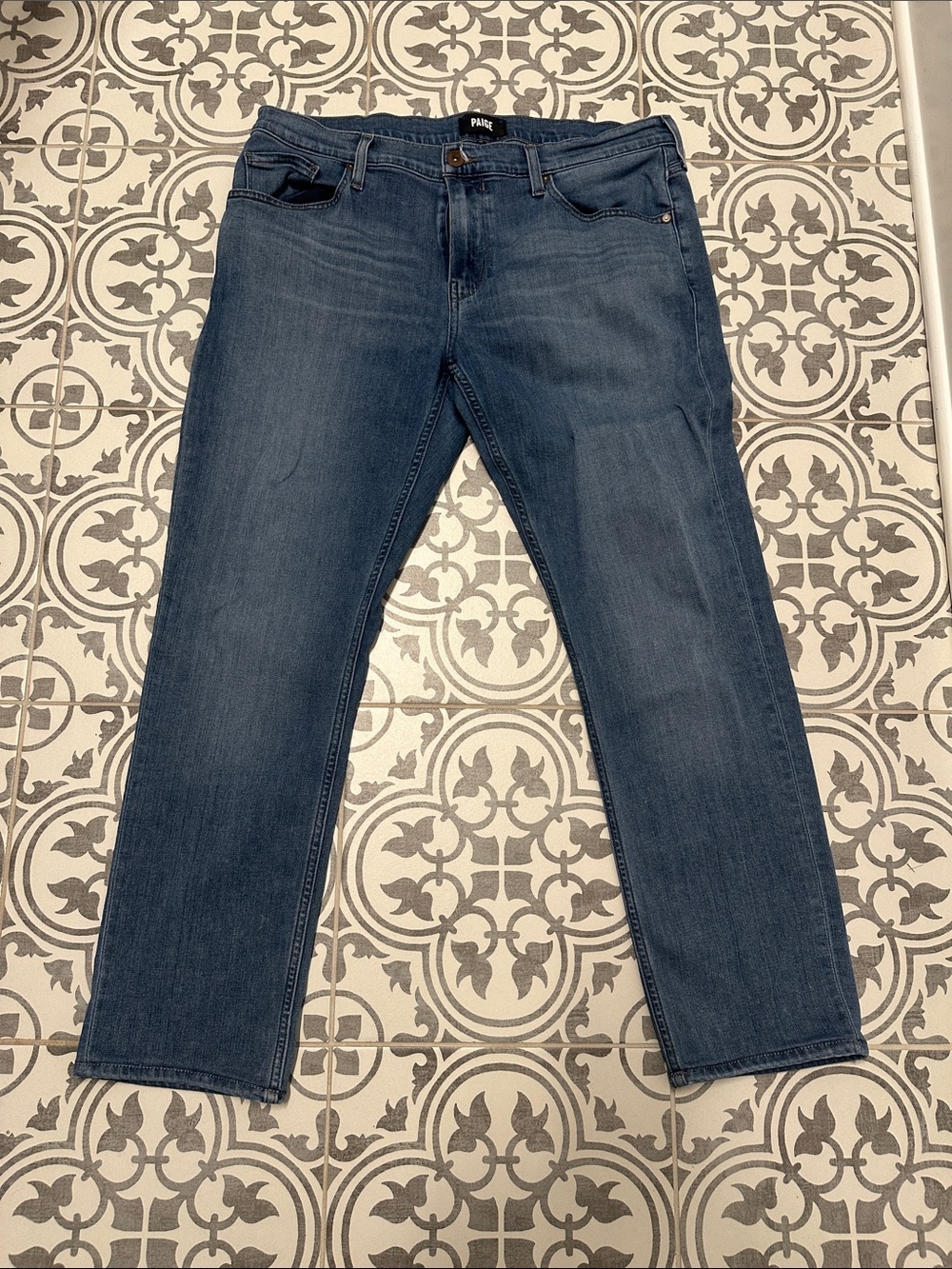 PAIGE Men’s Medium Blue Straight Jeans
